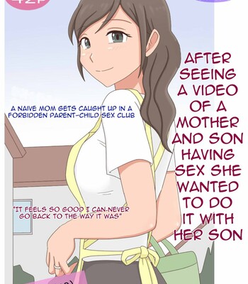 Oyako Echi no Douga o Miteitara Musuko to Shitaku Natta Hanashi | After seeing a mom-son sex vid she wants to do her son comic porn thumbnail 001