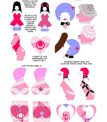 A book that Proposes designs for sissy tattoos comic porn sex 7