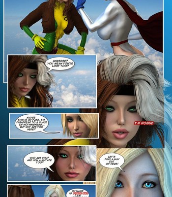 Power Girl Meets Rogue comic porn thumbnail 001