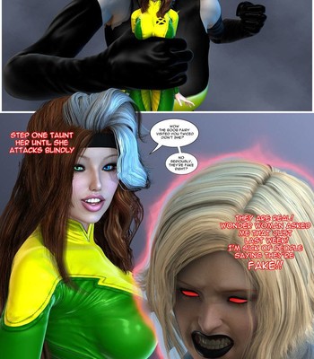 Power Girl Meets Rogue comic porn sex 9