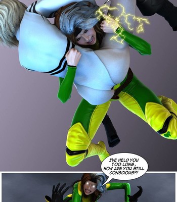 Power Girl Meets Rogue comic porn sex 12