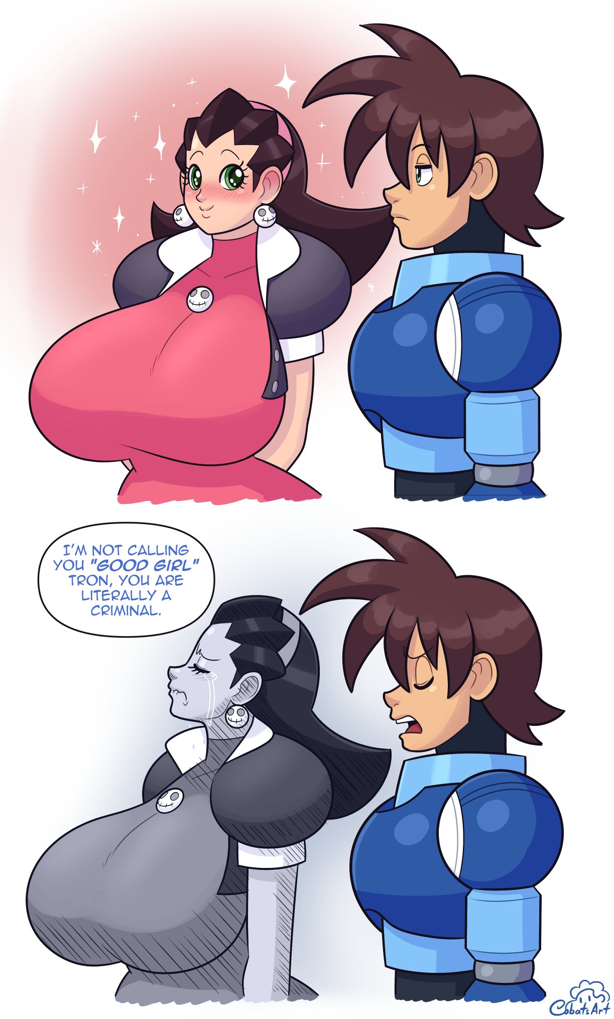 Tron x Megaman (Mega Man Legends) comic porn sex 69