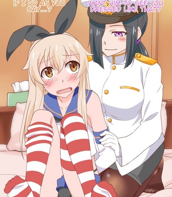 Layer Shimakaze-kun to Teitoku no Onee-san | Cosplayer Shimakaze-kun and Admiral Onee-san comic porn sex 3