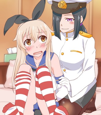 Layer Shimakaze-kun to Teitoku no Onee-san | Cosplayer Shimakaze-kun and Admiral Onee-san comic porn sex 10