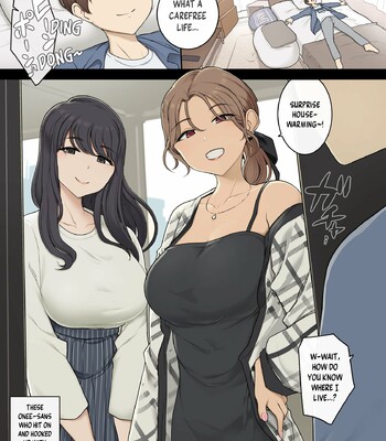 Porn Comics - Tall, Busty Onee-sans Turn My New Place into Their Sex Room [English]