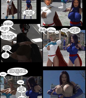 Psylocke and Power Girl ENF comic porn sex 2