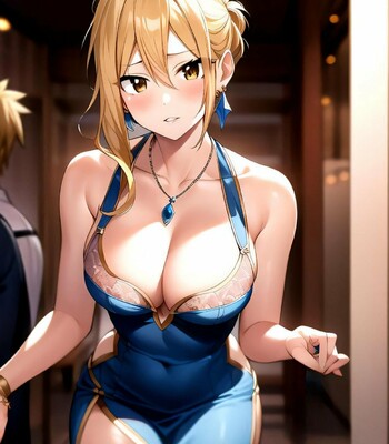 #AIart/Animegirl/Waifu/LucyHeartfilia/Fairy tail comic porn sex 13