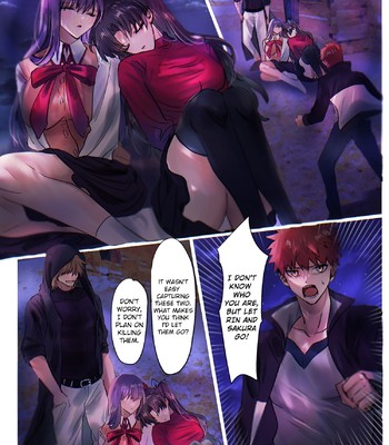 Fate/rewrite ～Rin to Sakura ga Servant-ka Sennou Sareru Hon～ | ~Rin and Sakura Brainwashing Book~ comic porn sex 2