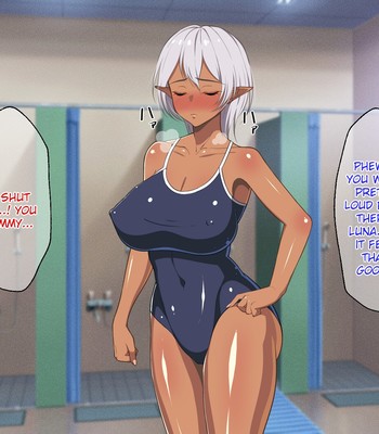 Ryuugakusei wa Kasshoku Bakunyuu Dark Elf! | The Transfer Student Is a Brown-Skinned Dark Elf with Huge Tits! comic porn sex 91