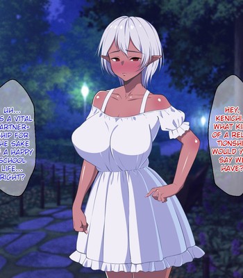 Ryuugakusei wa Kasshoku Bakunyuu Dark Elf! | The Transfer Student Is a Brown-Skinned Dark Elf with Huge Tits! comic porn sex 94