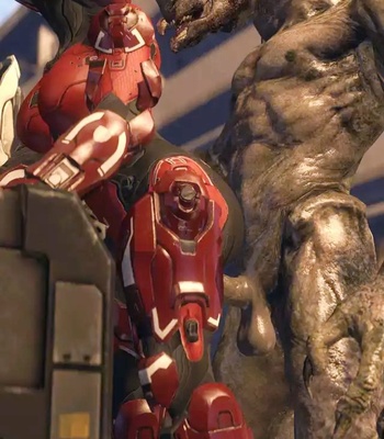 Olympia Vale X Sangheili comic porn sex 4