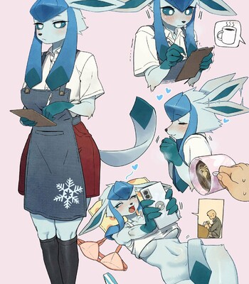 Porn Comics - Glaceon Barista (ongoing?)