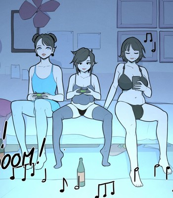 Porn Comics - Alice and Alison Playing Games with the Secret Lover at Night