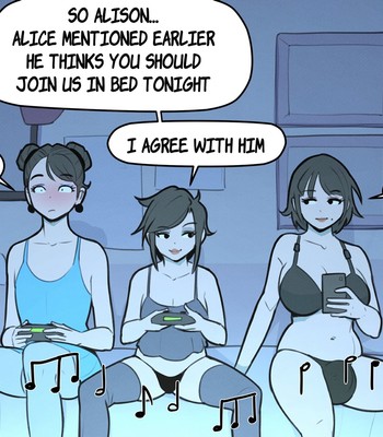 Alice and Alison Playing Games with the Secret Lover at Night comic porn sex 6