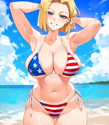Android 18 On The 4th Of July comic porn sex 2