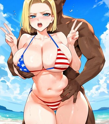 Android 18 On The 4th Of July comic porn sex 3