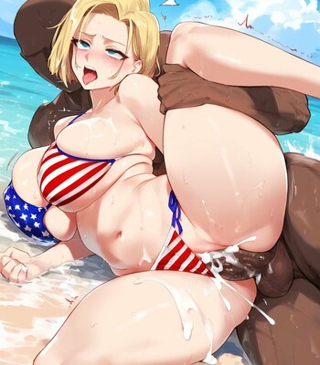 Android 18 On The 4th Of July comic porn sex 8