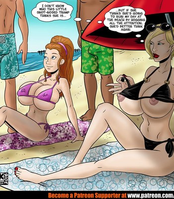 Randi and Olivia at the Beach comic porn thumbnail 001