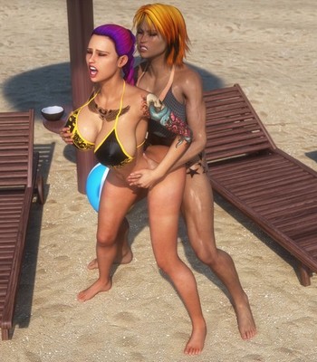 Krissy & Rylee’s Beach Fun comic porn sex 6