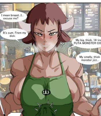 A Minotaur works at a Starbucks comic porn sex 2