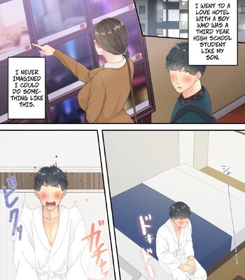 A Normal Mother Goes on a Sweet Affair Trip With a Boy the Same Age as Her Son – Matomo na Okaa-san ga Musuko to Onaidoshi na Otokonoko to Amaama Furin Ryokou shichau Hanashi comic porn sex 31