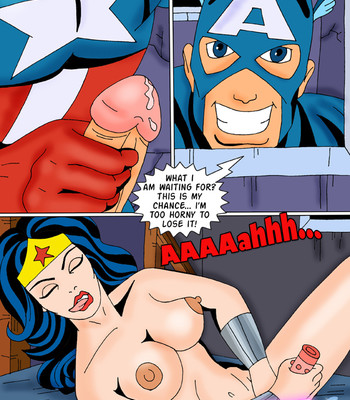 Captain America Fucks Wonder Woman comic porn sex 5