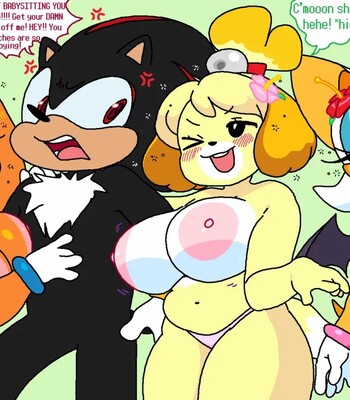 Rouge & Isabelle at the Beach (WIP) comic porn sex 11