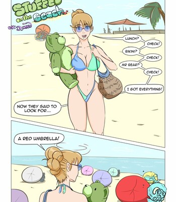 Stuffed on the Beach comic porn thumbnail 001