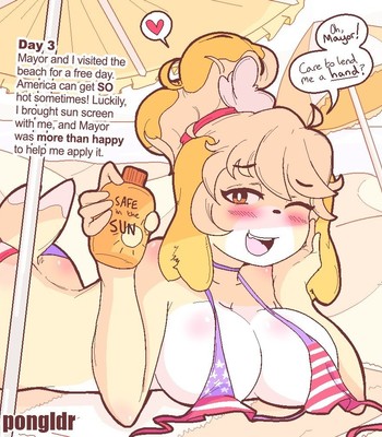 Isabelle’s Vacation (Animal Crossing) comic porn sex 4