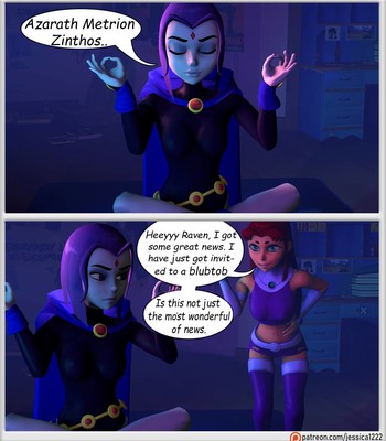 Raven and Starfire and The alien gloryhole [Ongoing] comic porn thumbnail 001