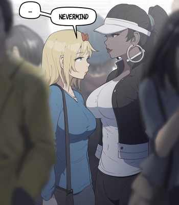 Nessie and Valerie in the Subway comic porn sex 2