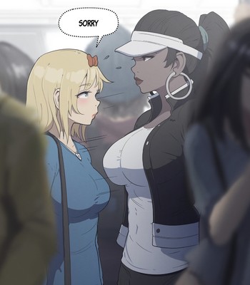 Nessie and Valerie in the Subway comic porn sex 5