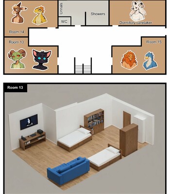 [nonimousmate] Friendly flatmates [AI generated] [Chapter1-3+bonus] comic porn sex 25