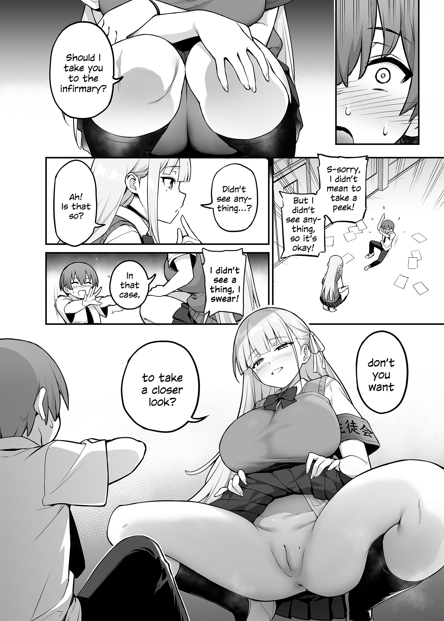 Akogare no Seitokaichou ga Kyonyuu Sugiru Ken [Decensored] comic porn sex 11