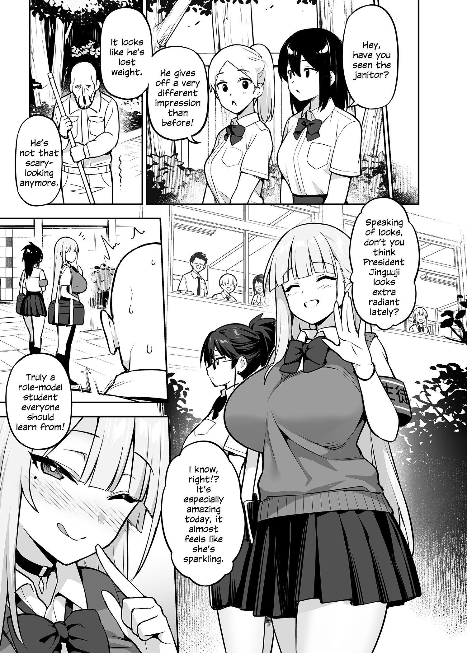 Akogare no Seitokaichou ga Kyonyuu Sugiru Ken [Decensored] comic porn sex 40