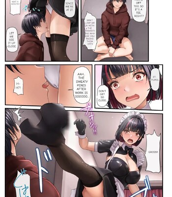 The Girl Sitting Next to Me Was a Maid Café Waitress—So I Made a Lewd Request, Only to Have Her Turn the Tables and Take Control of My Ejaculation comic porn sex 8