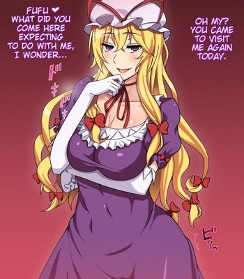 Spending the Night With Yukari Yakumo comic porn sex 2