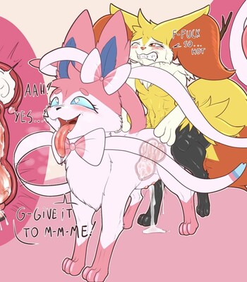 Mischievous Sylveon and Horny Braixen comic porn sex 9