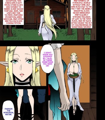 Kaihana – Ochita Elf Tsuma [English] Colorized comic porn sex 4