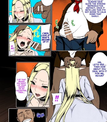 Kaihana – Ochita Elf Tsuma [English] Colorized comic porn sex 7