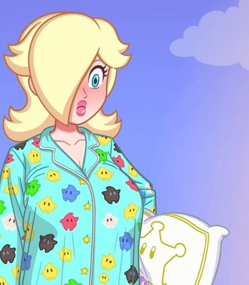 Rosalina x Peach comic porn sex 4