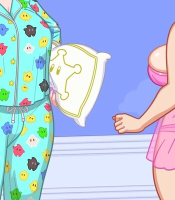 Rosalina x Peach comic porn sex 6