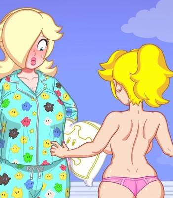 Rosalina x Peach comic porn sex 11