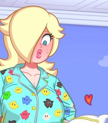Rosalina x Peach comic porn sex 15