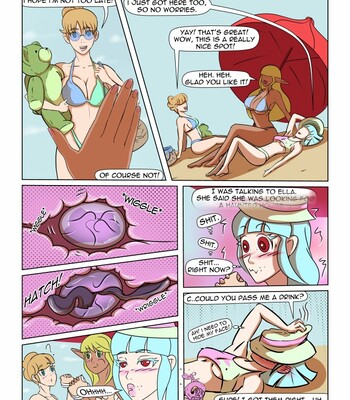 Blue, Stuffed on the Beach comic porn sex 3