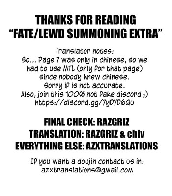 Fate/Lewd Summoning EXTRA comic porn sex 27