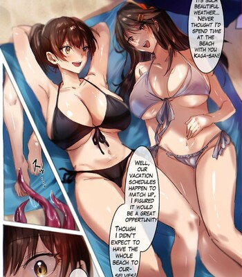 Kancolle Kaga & Haruna Body Jack comic porn thumbnail 001