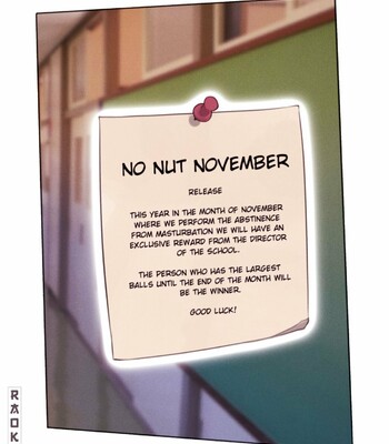 Porn Comics - School Reward – No Nut November -Ongoing-