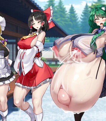 Touhou Youyoumu ~Ihen Kaiketsu wa… Haramu koto!?~ | Sanae Solves the Incident… by Getting Pregnant!? (Touhou Project) comic porn sex 239