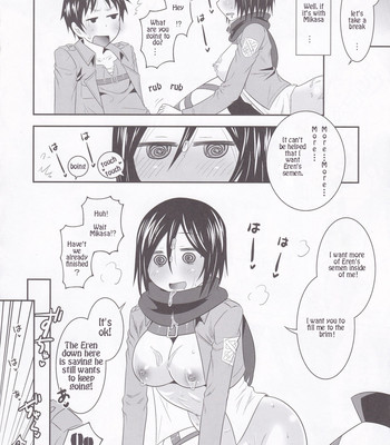 Attack on Mikasa comic porn sex 16